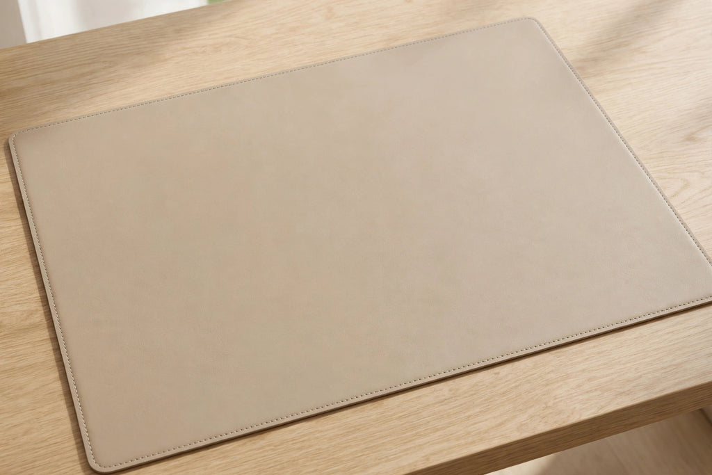The Kensington Desk Mat - Beige flat