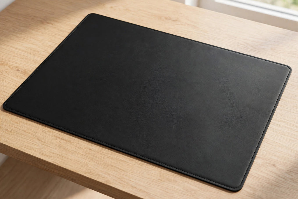 The Kensington Desk Mat - Black flat