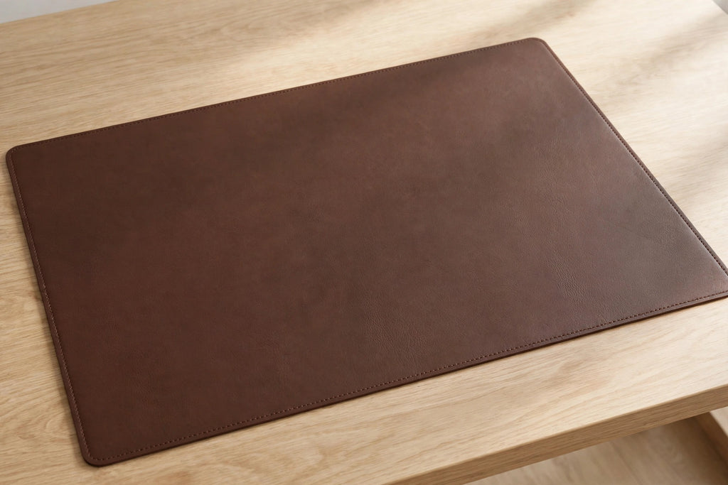 The Kensington Desk Mat - Brown flat